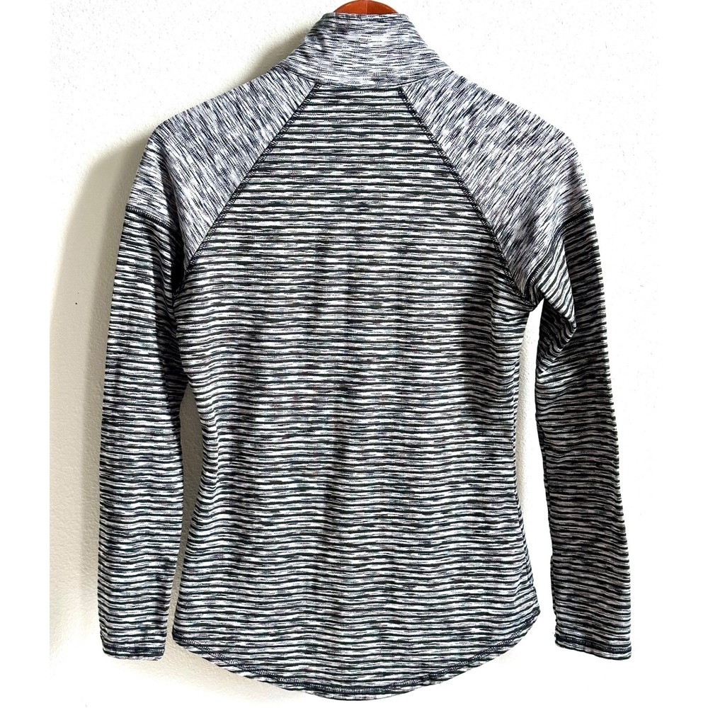 AVIA Quarter Zip Pullover Jacket Gray Activewear Long Sleeve Women's Small - Picture 2 of 8